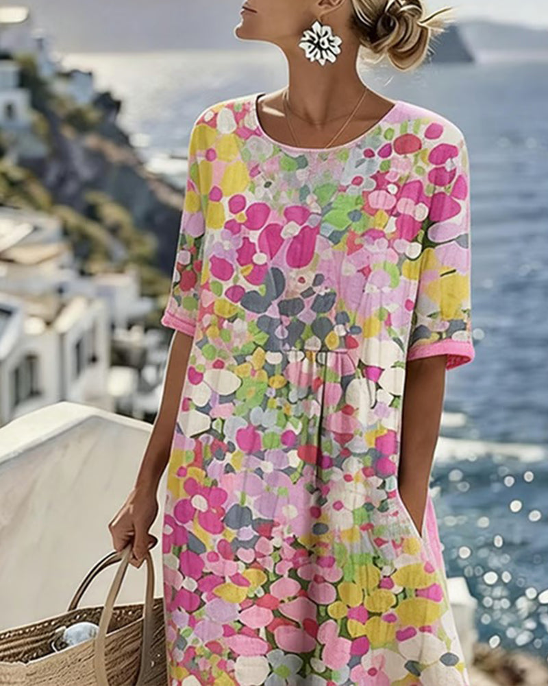 Robe Imprimé Floral Ample