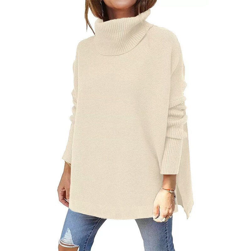 Drune | Jumper - Frauen Herbst Bequemer Rollkragenpullover