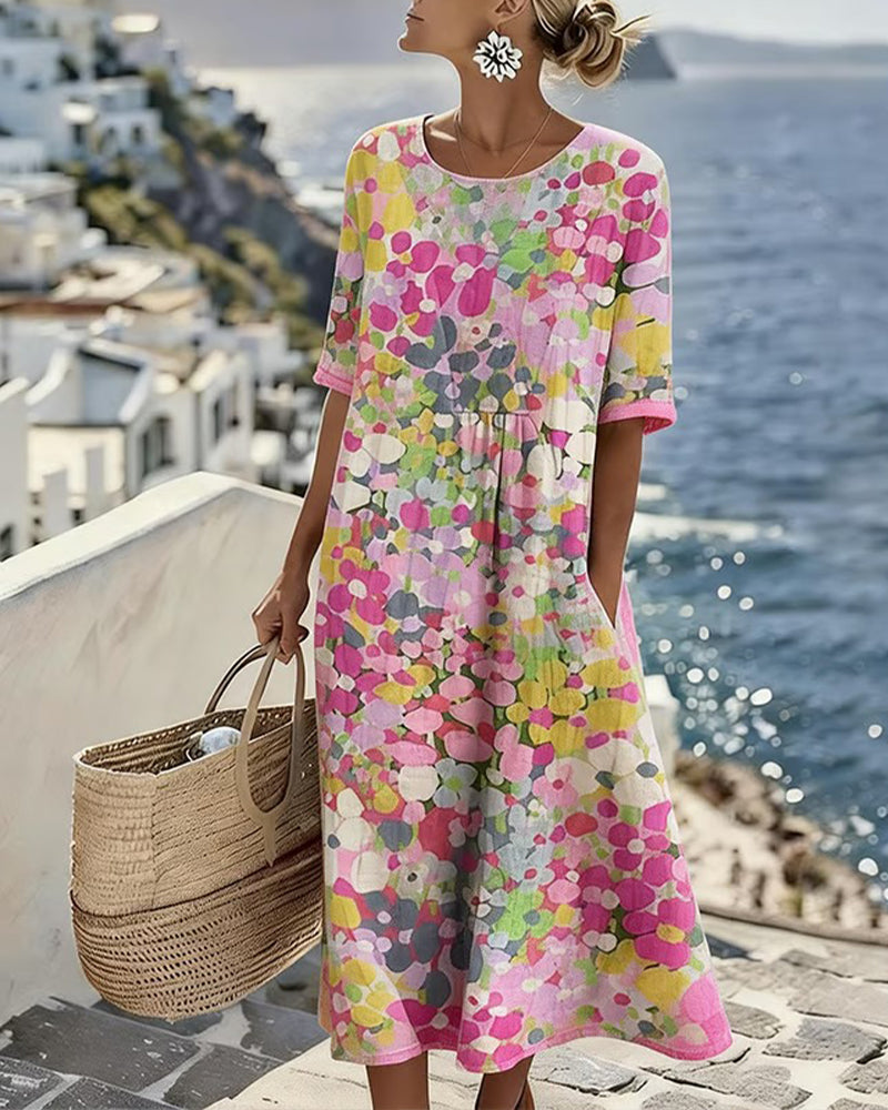 Robe Imprimé Floral Ample