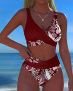 Bikini Kontrastfarbe Mode Blume