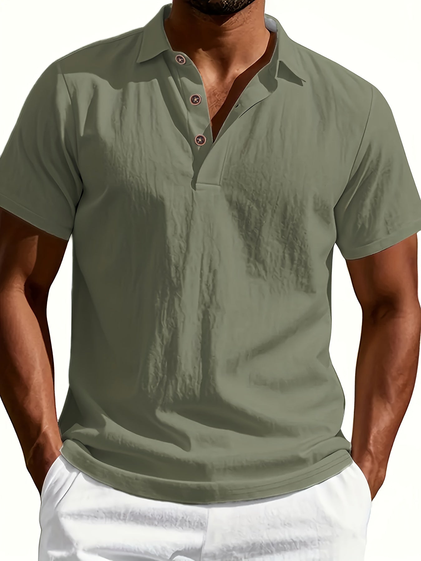 Linston™ | Camisa de lino de manga corta y gran comodidad