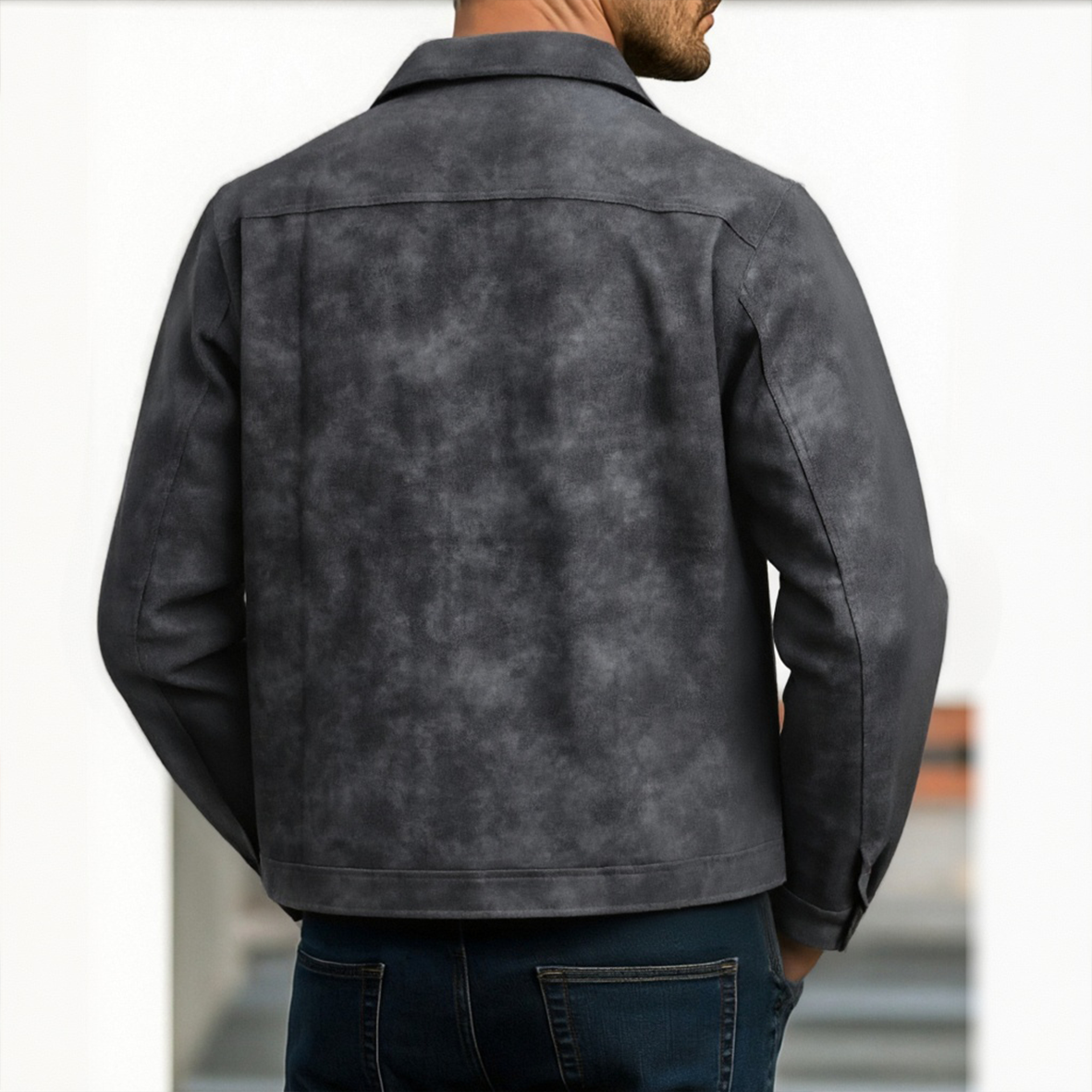 Bravik | Chaqueta Masculina Estilo Cuero para Invierno
