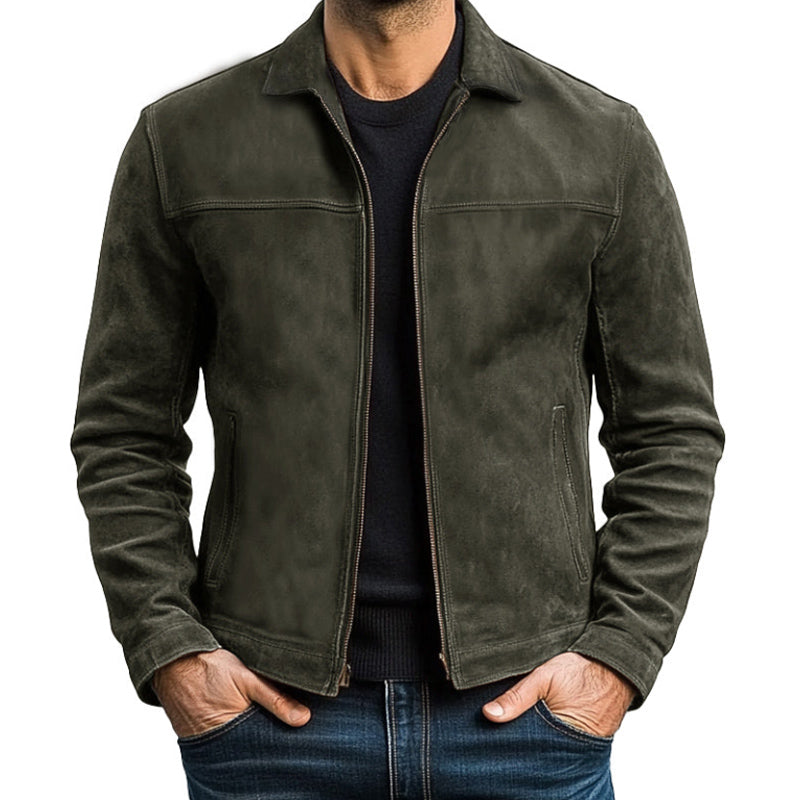 Bravik | Chaqueta Masculina Estilo Cuero para Invierno
