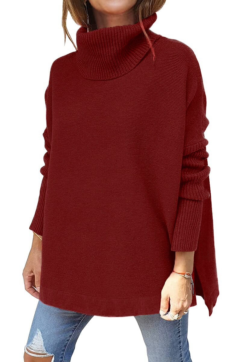 Drune | Jumper - Frauen Herbst Bequemer Rollkragenpullover