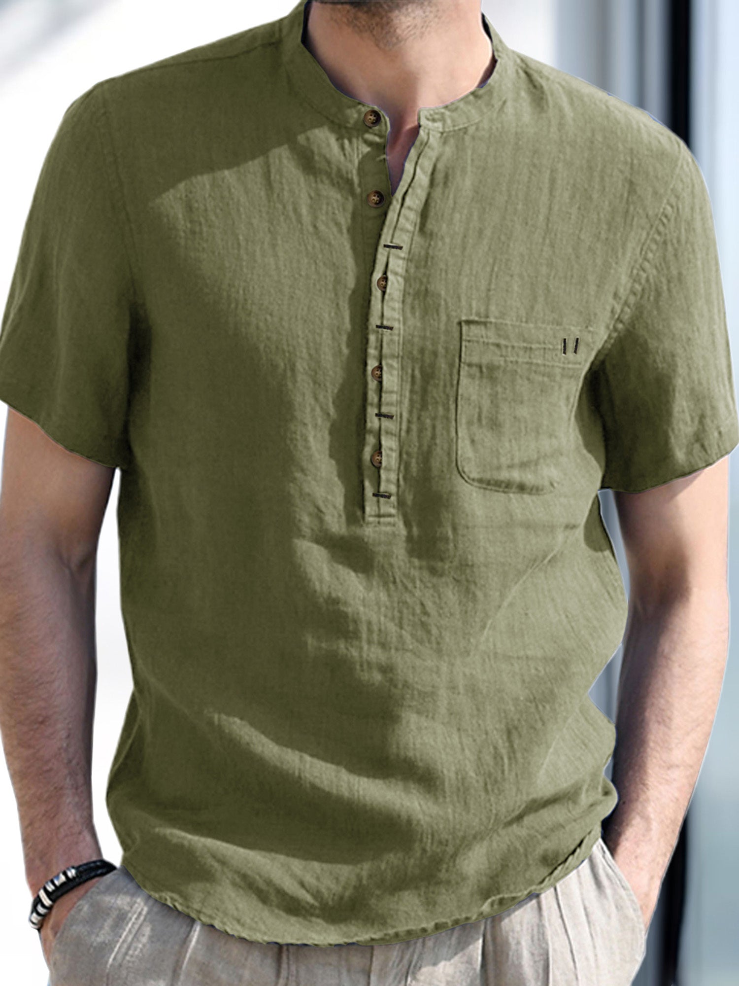 Lenvor™ | Henley transpirable de verano