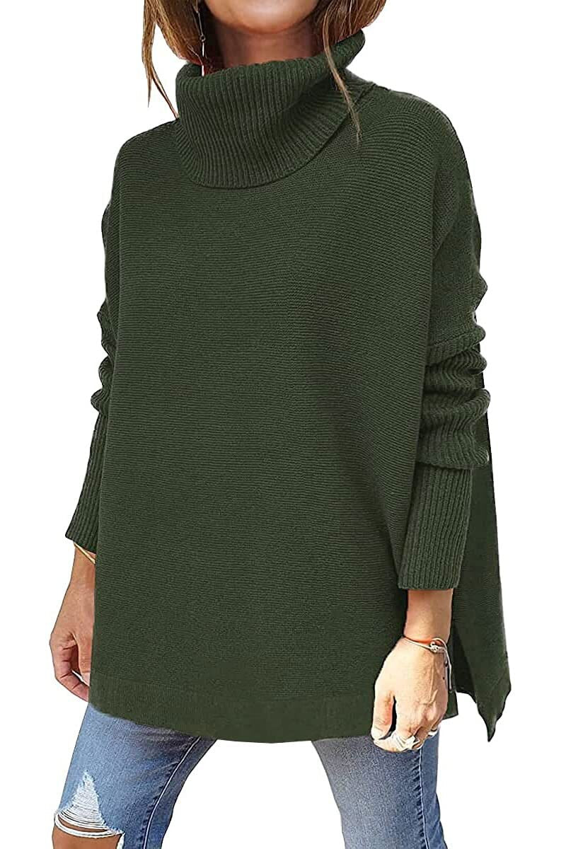 Drune | Jumper - Frauen Herbst Bequemer Rollkragenpullover