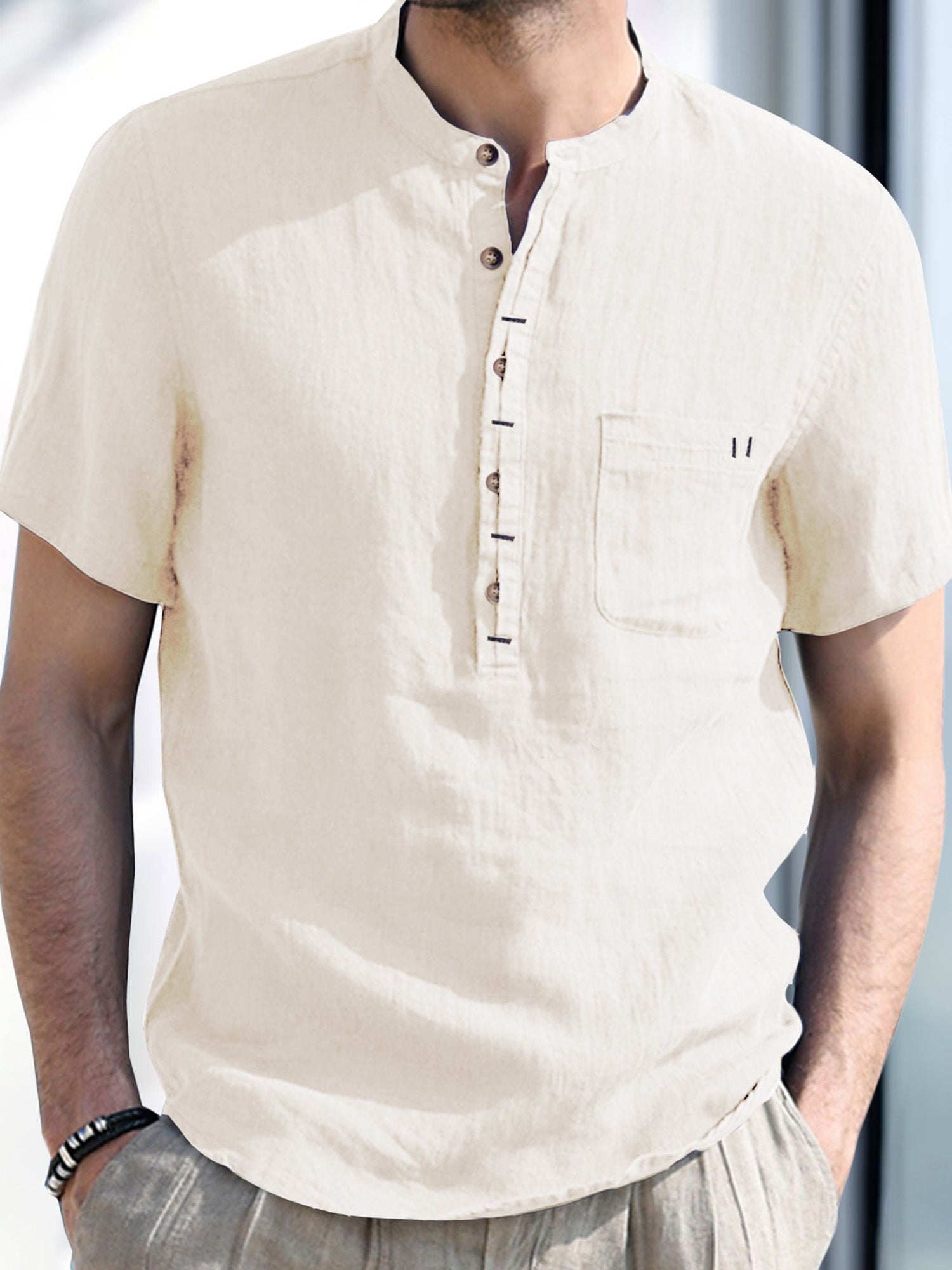 Lenvor™ | Henley transpirable de verano