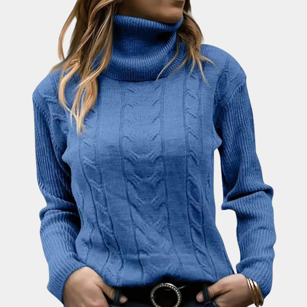 Drune | Kabelstrick-Turtleneck-Pullover