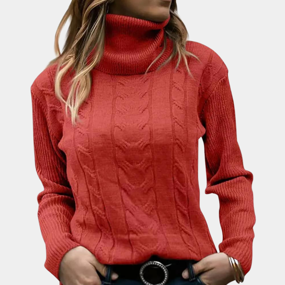 Drune | Kabelstrick-Turtleneck-Pullover