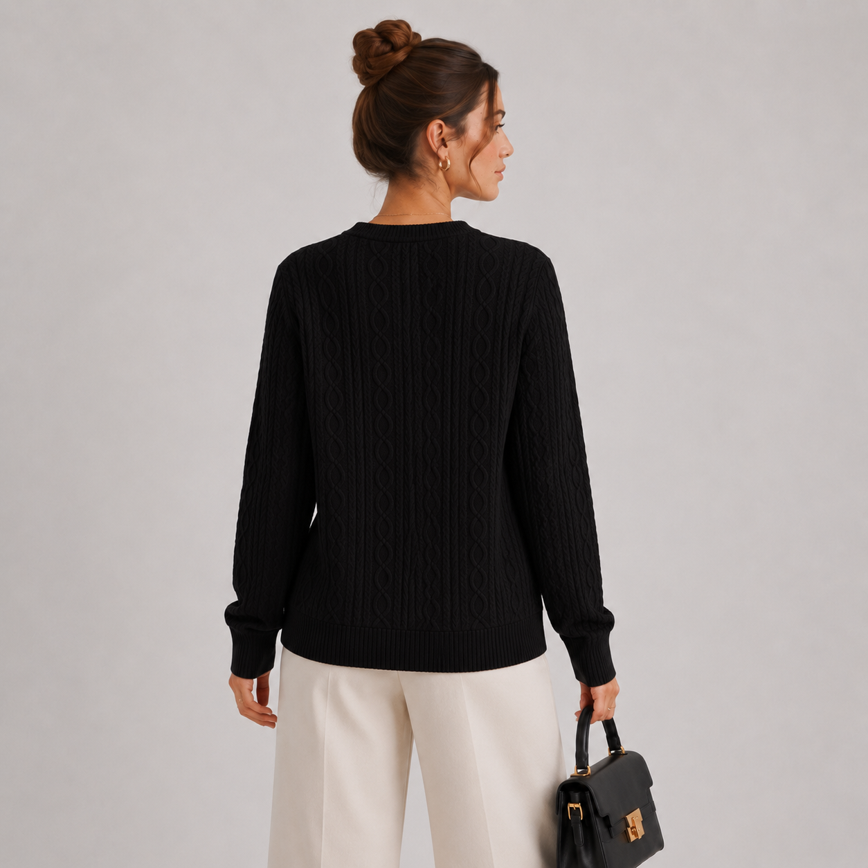 Women's Lightweight Sweater Zip Collar Long Sleeve Knitwear