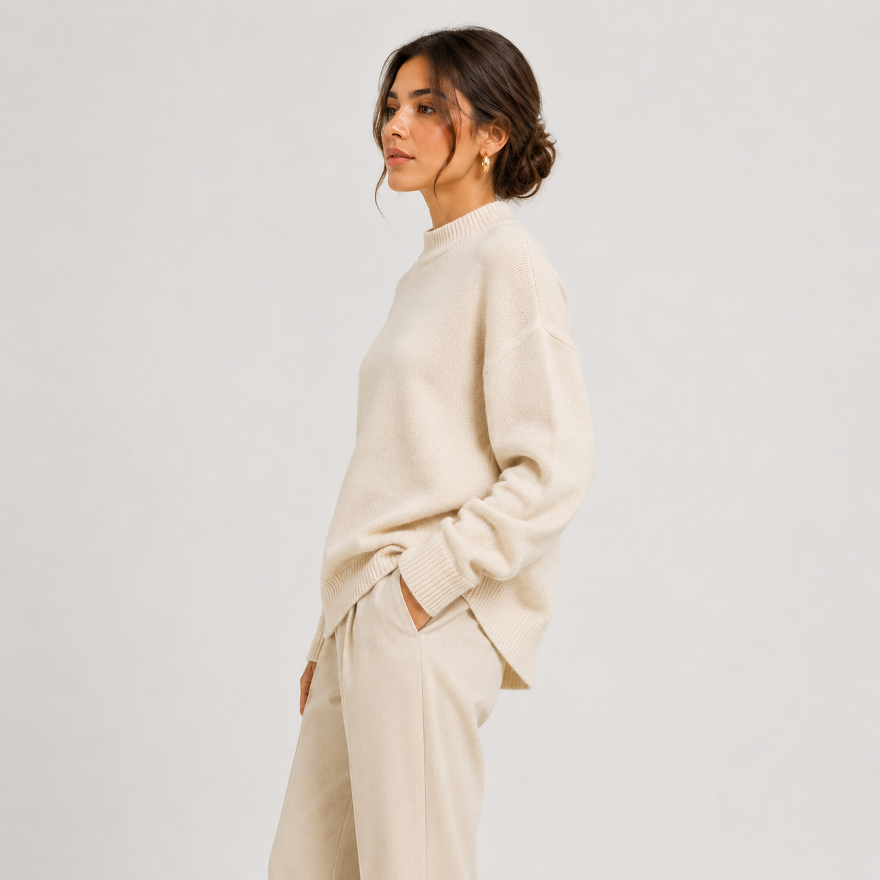Women's Premium Oversized Sweater Cozy Long Sleeve Knit
