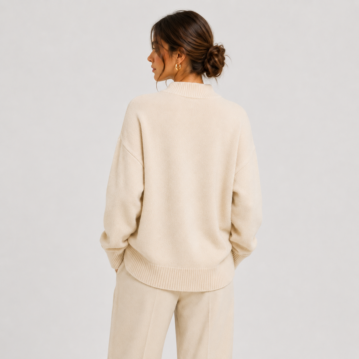 Women's Premium Oversized Sweater Cozy Long Sleeve Knit