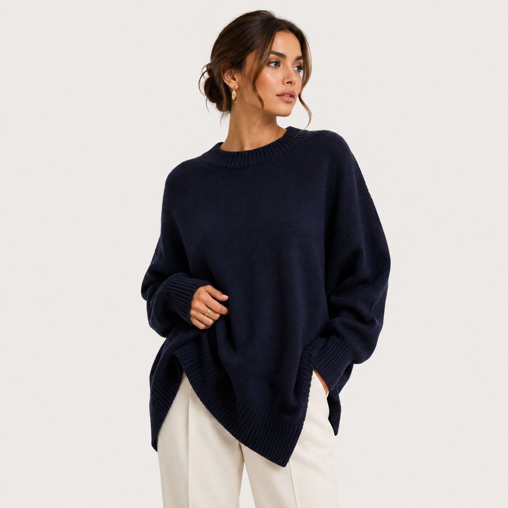 Women's Premium Oversized Sweater Cozy Long Sleeve Knit