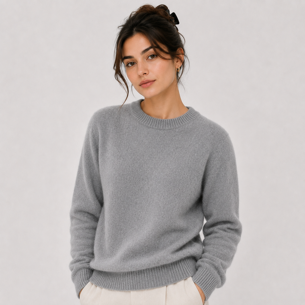 Women's Classic Cashmere Look Sweater Lightweight Warm Knitwear