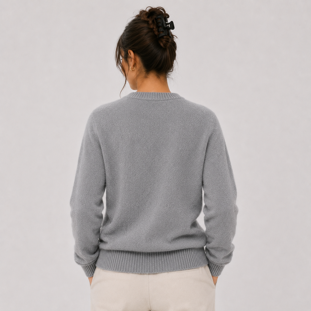 Women's Classic Cashmere Look Sweater Lightweight Warm Knitwear