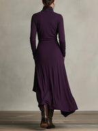 Diana - Vestido Maxi Drama Asimétrico