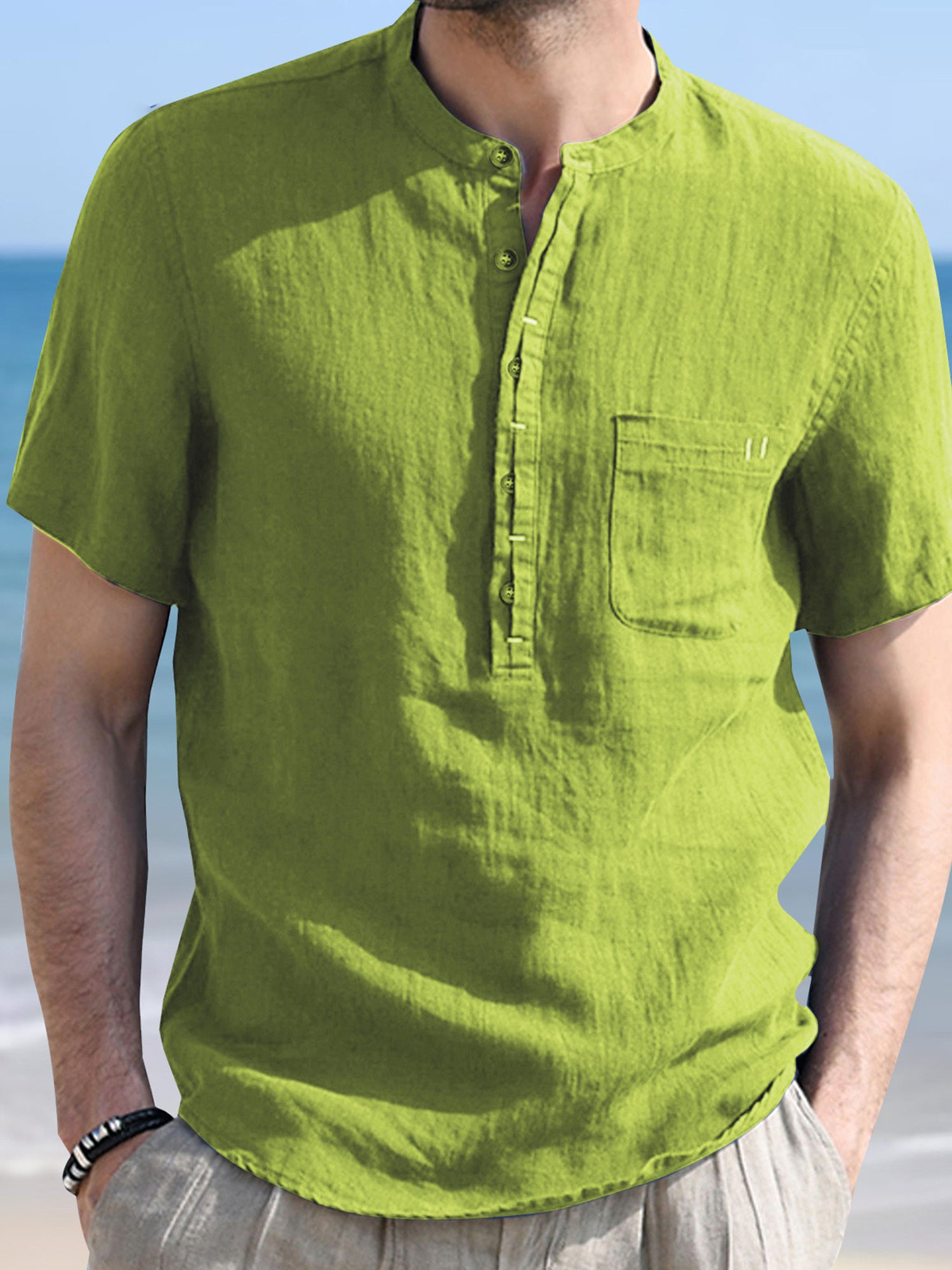 Lenvor™ | Henley transpirable de verano