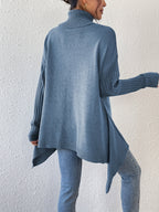 Auralyn™ | Jersey de cuello alto asimétrico y acogedor