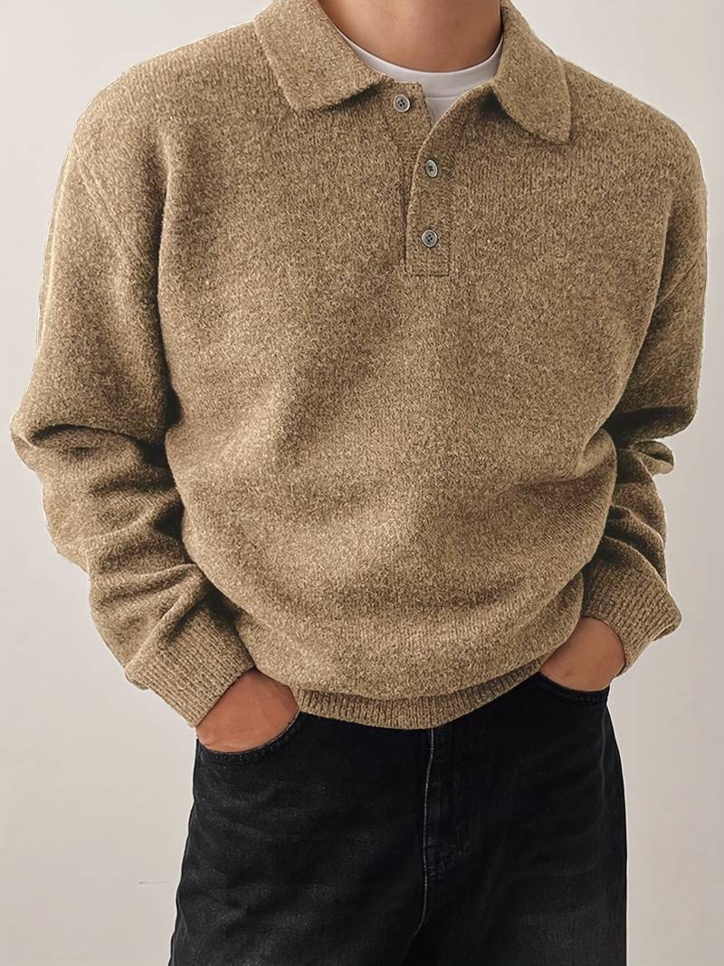 Eliran | Elegante Jersey de Manga Larga Con Cuello Alto