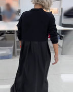 Maxikleid in Uni-Farbe Freizeitkleid