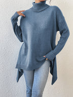 Auralyn™ | Jersey de cuello alto asimétrico y acogedor