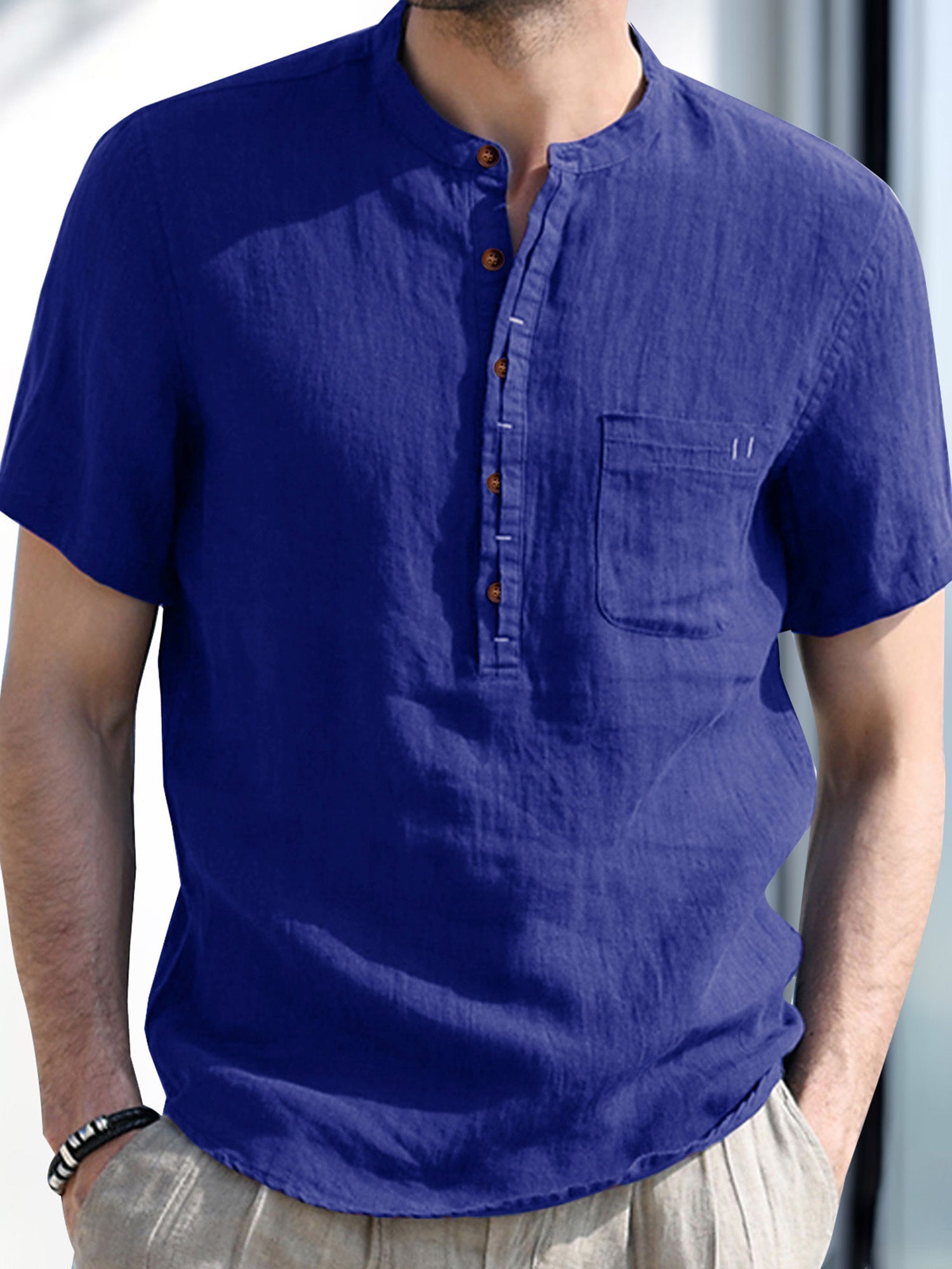 Lenvor™ | Henley transpirable de verano