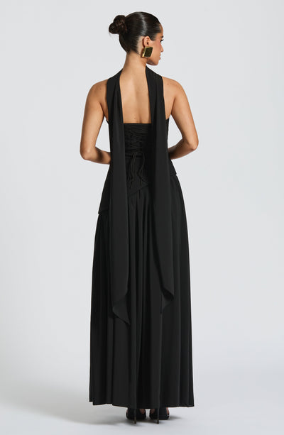 Vestido Femenino Largo Elegante con Abertura para Fiesta