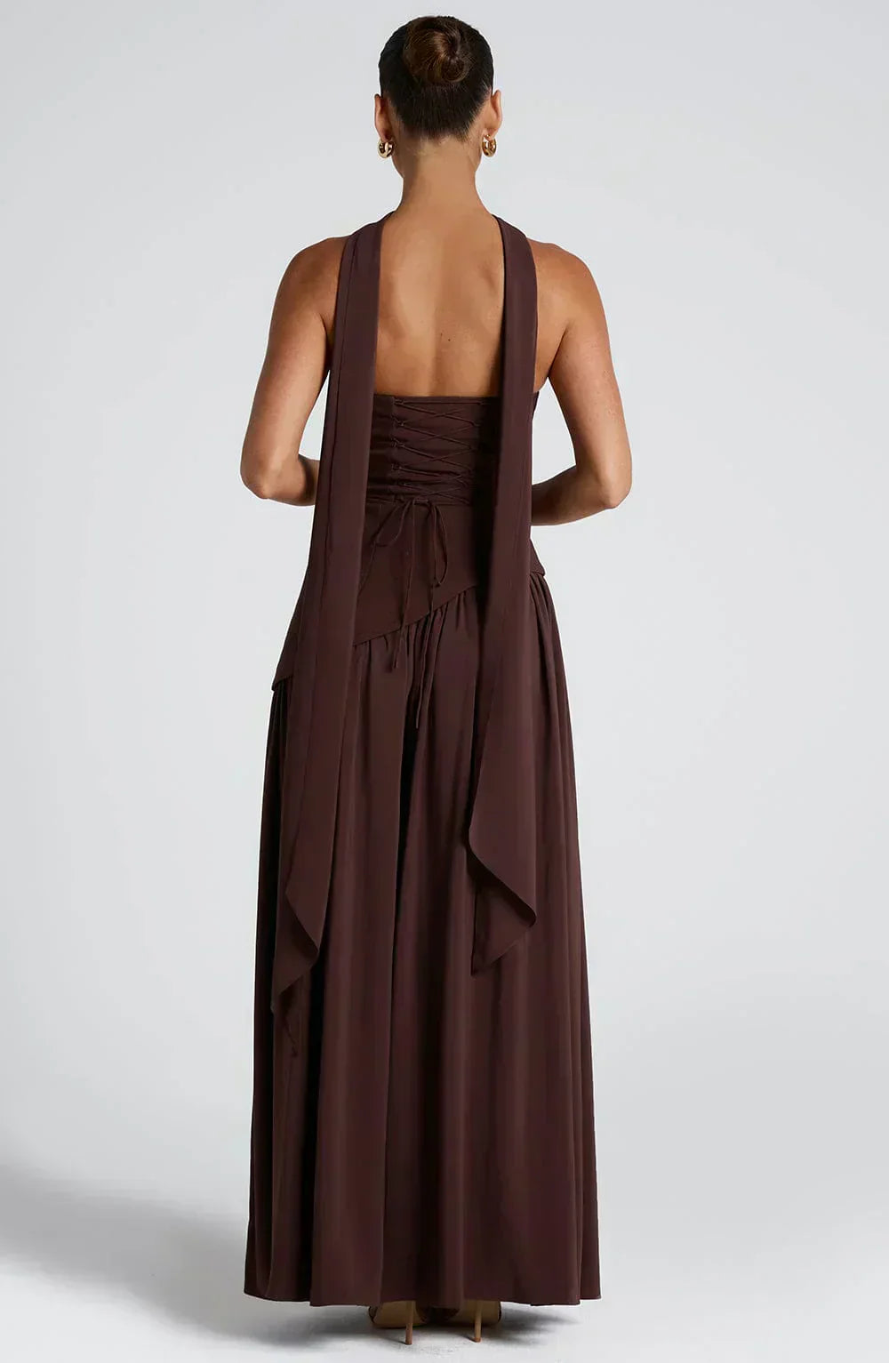 Vestido Femenino Largo Elegante con Abertura para Fiesta